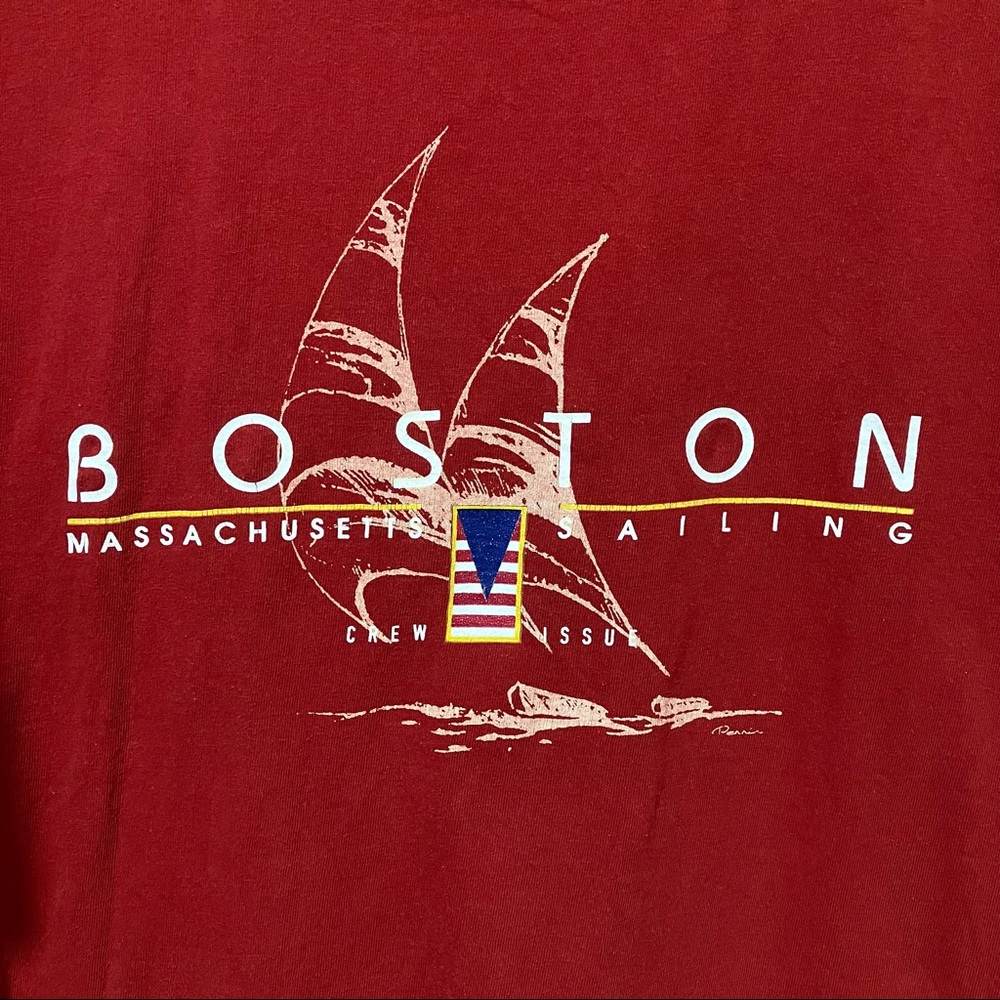 Vintage Boston Massachusetts Sailing Tee